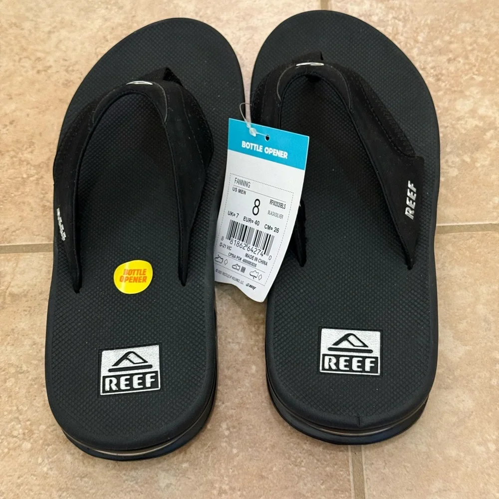 REEF men’s Fanning Low Flip Flop Sandals With Bottle Opener